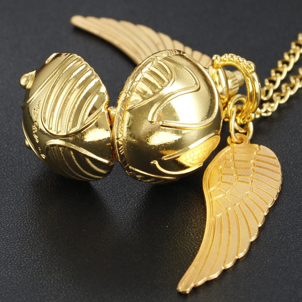 Vintage Quartz Pocket Watch – Golden Snitch