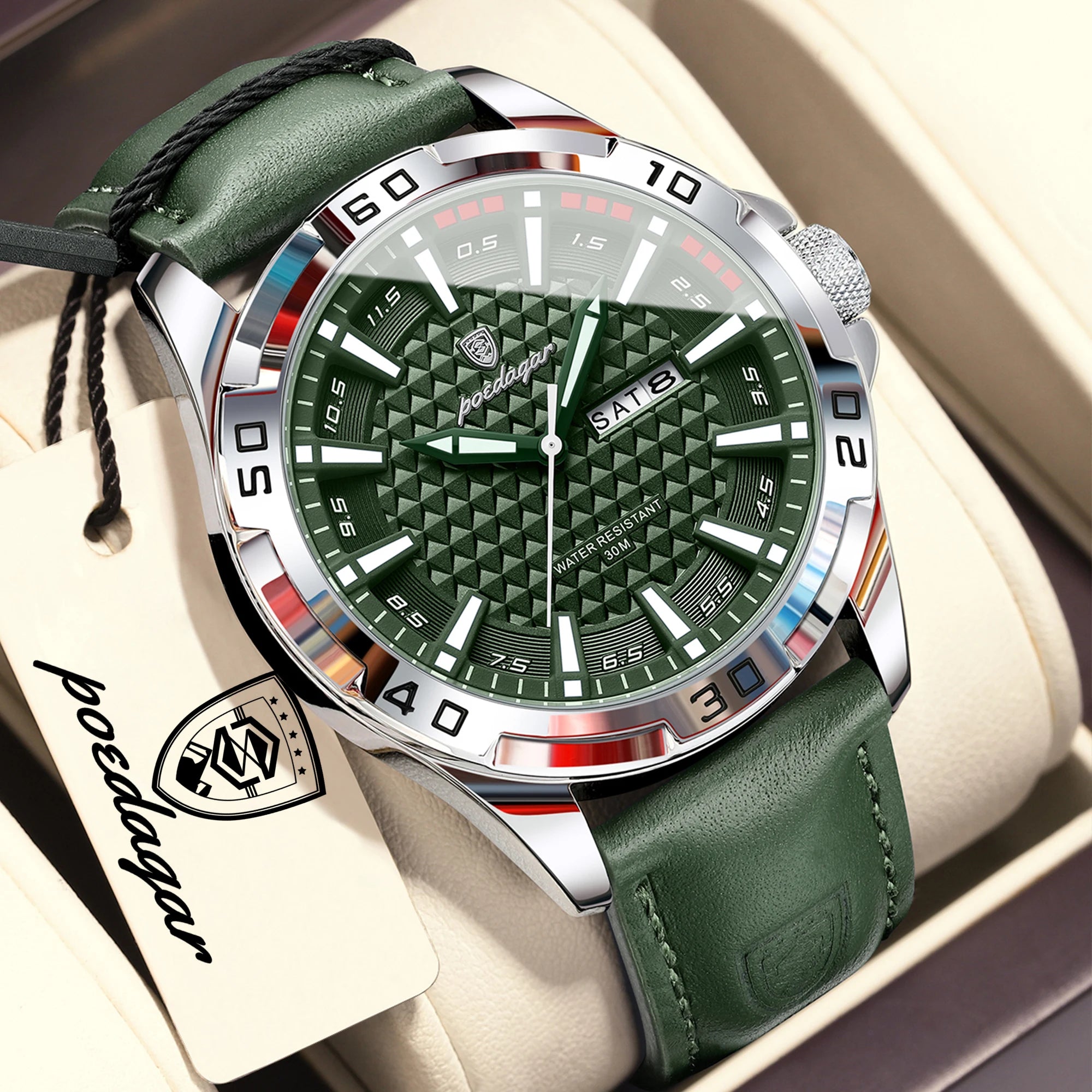 POEDAGAR Watch 895 – Timeless Elegance & Steel Robustness