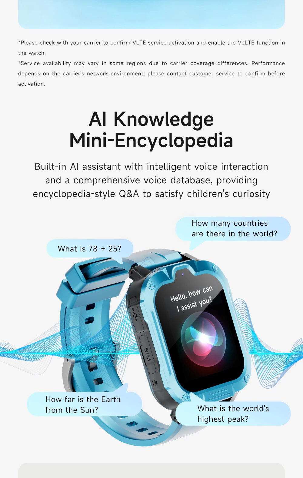FIDI – Montre Connectée Enfant 4G GPS avec Vidéo-Appel & SOS