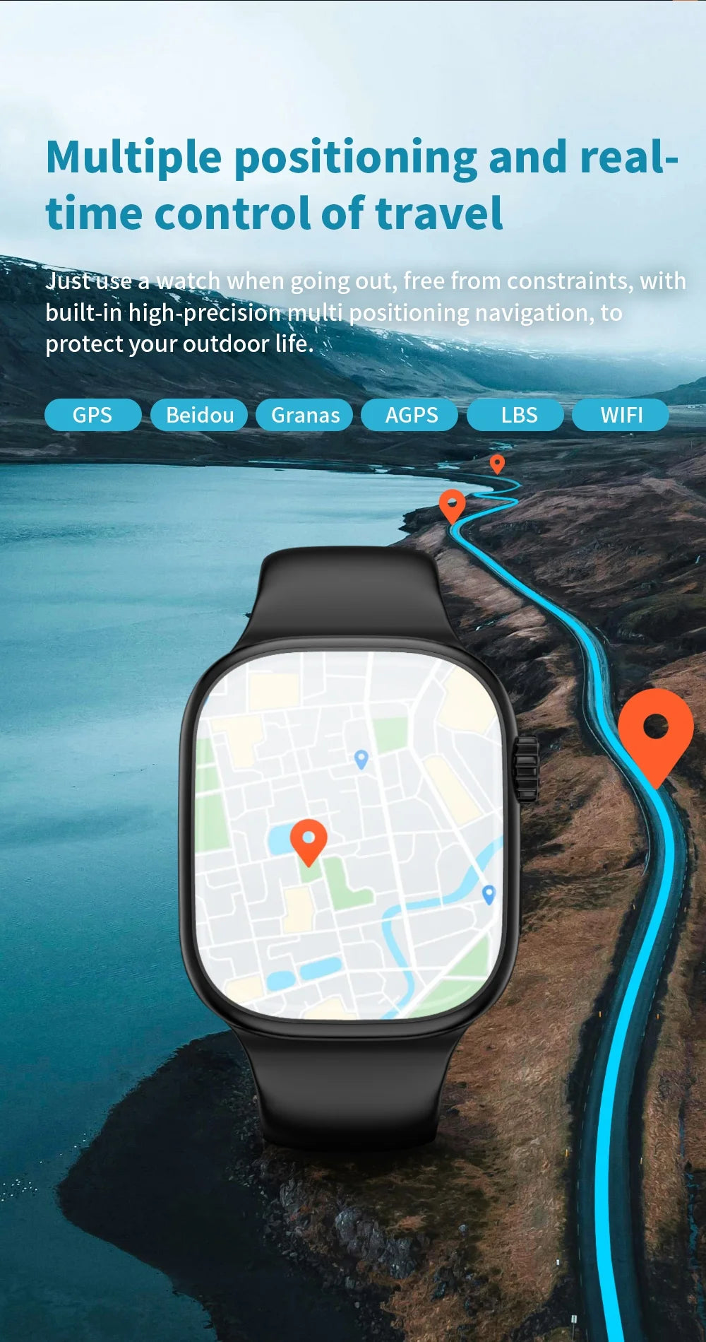 Zestbolt VP39 – Smartwatch 4G Android 12 avec Carte SIM & GPS