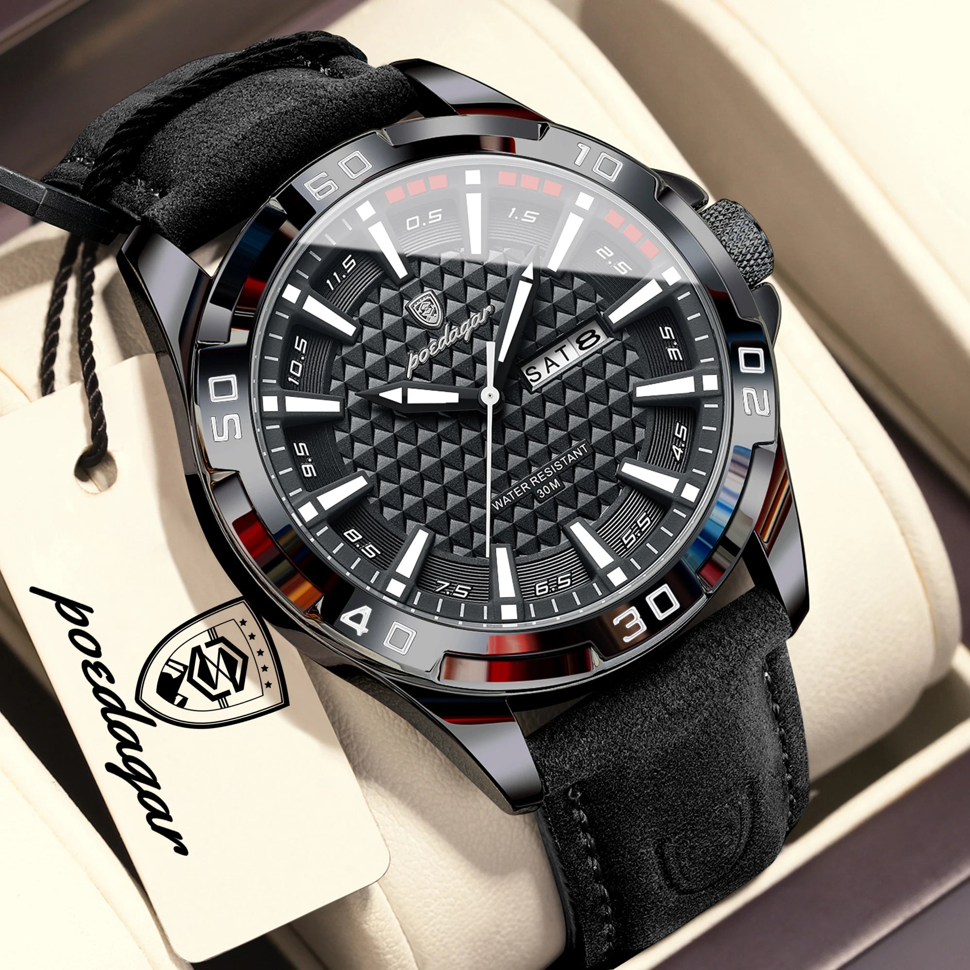 POEDAGAR Watch 895 – Timeless Elegance & Steel Robustness