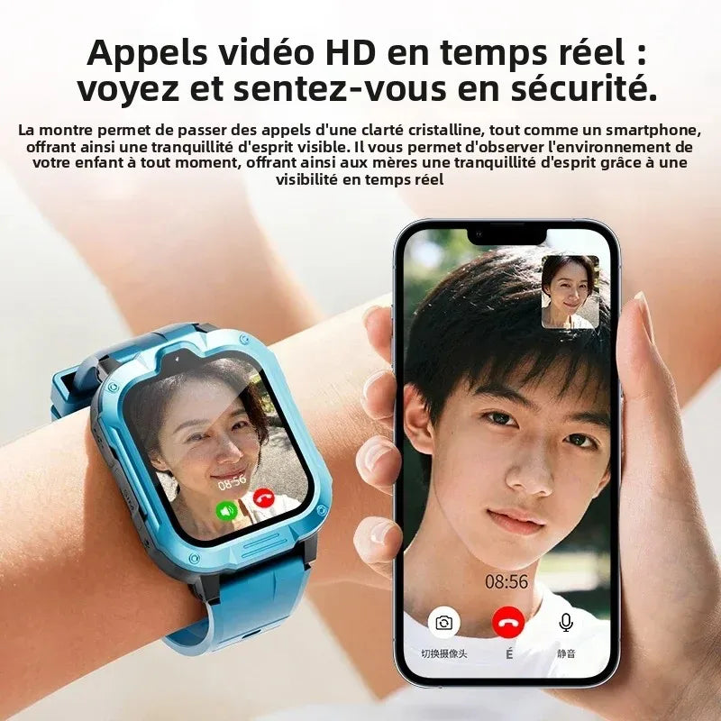 FIDI – Montre Connectée Enfant 4G GPS avec Vidéo-Appel & SOS