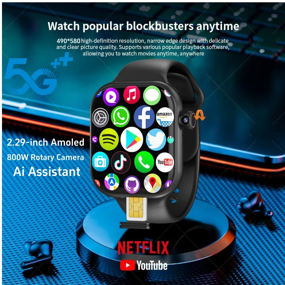 Zestbolt VP39 – Smartwatch 4G Android 12 avec Carte SIM & GPS