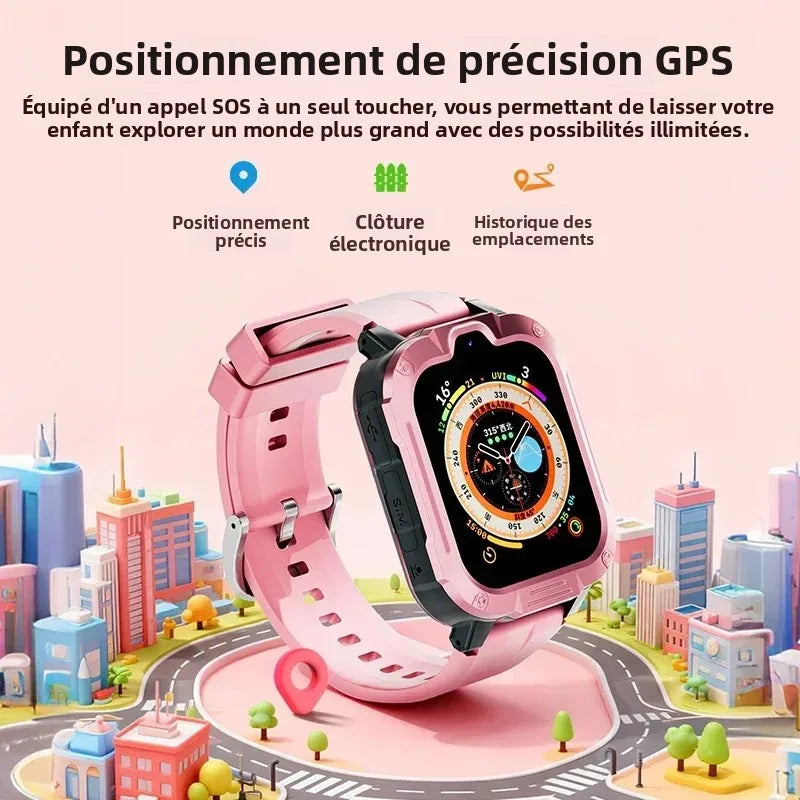 FIDI – Montre Connectée Enfant 4G GPS avec Vidéo-Appel & SOS