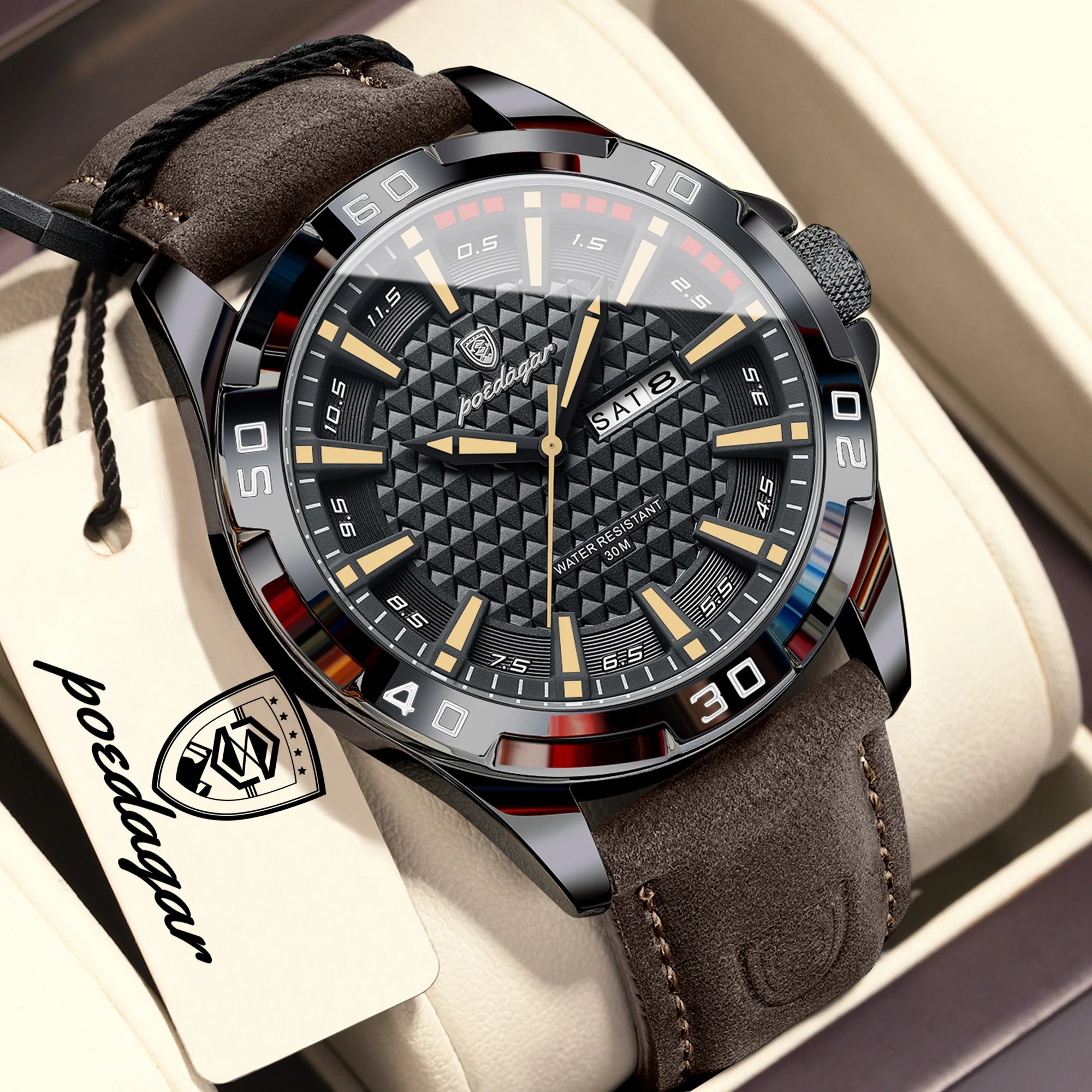 POEDAGAR Watch 895 – Timeless Elegance & Steel Robustness
