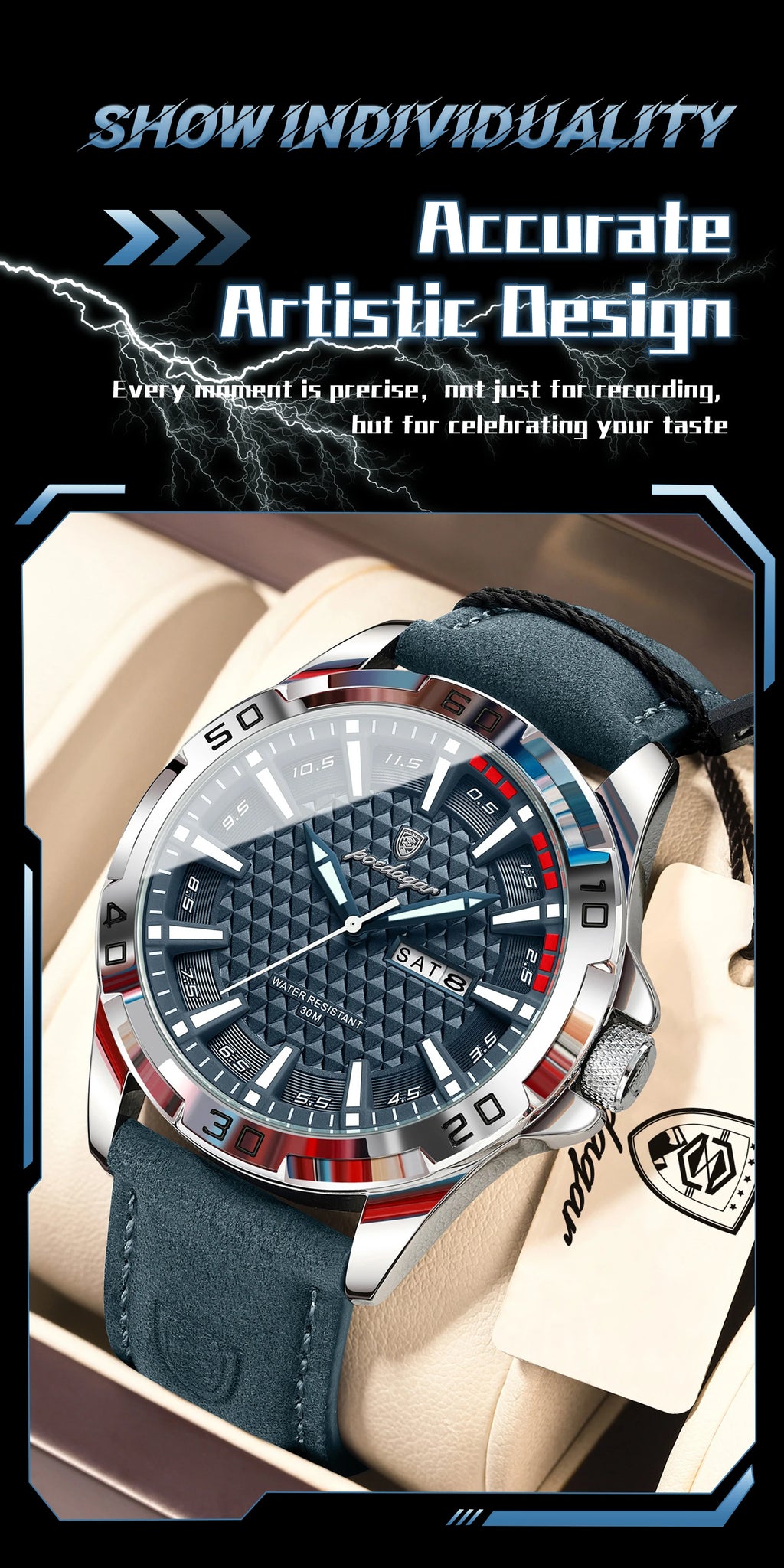 POEDAGAR Watch 895 – Timeless Elegance & Steel Robustness