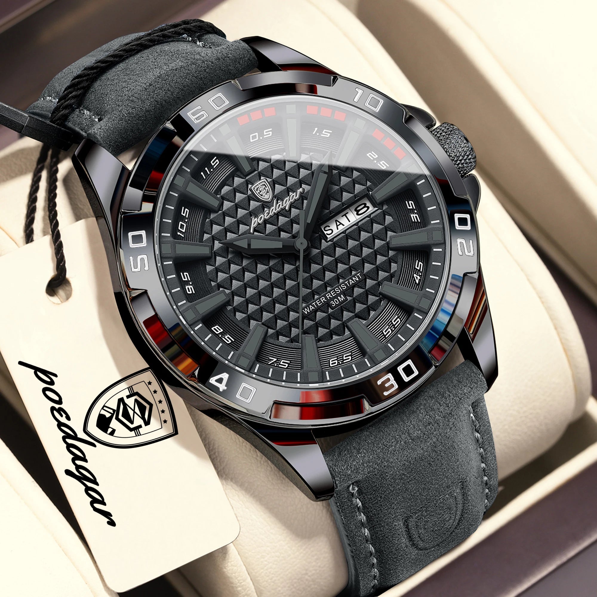 POEDAGAR Watch 895 – Timeless Elegance & Steel Robustness