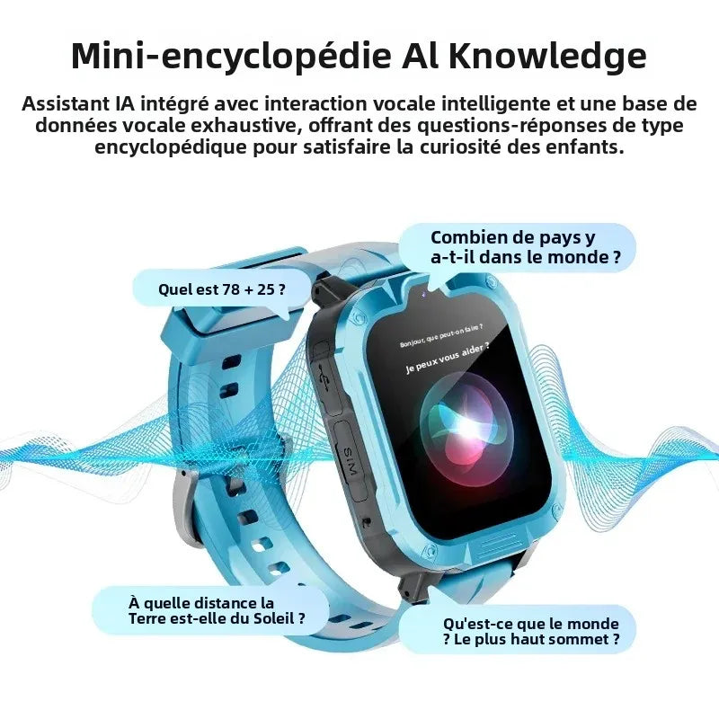 FIDI – Montre Connectée Enfant 4G GPS avec Vidéo-Appel & SOS