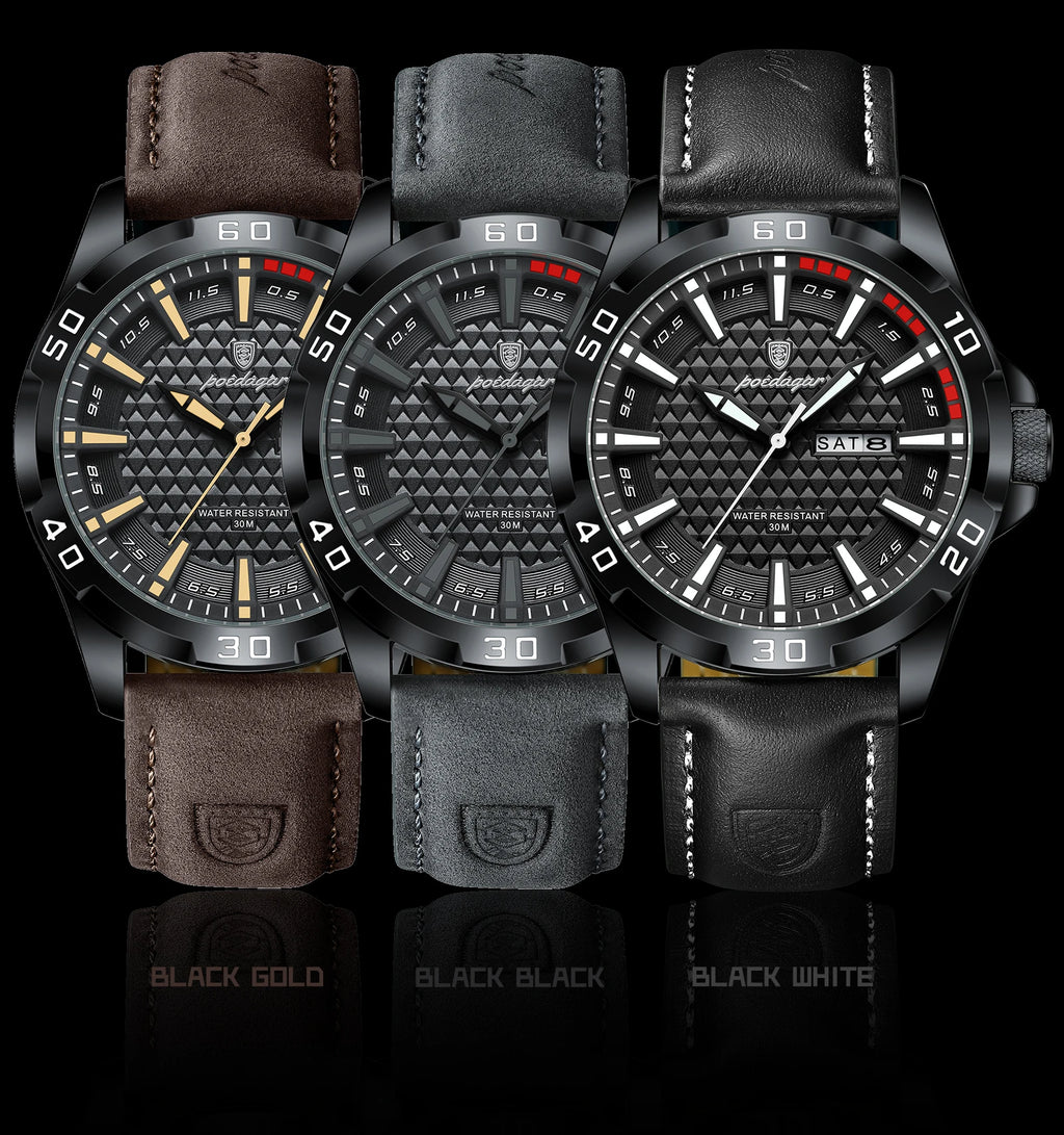 POEDAGAR Watch 895 – Timeless Elegance & Steel Robustness