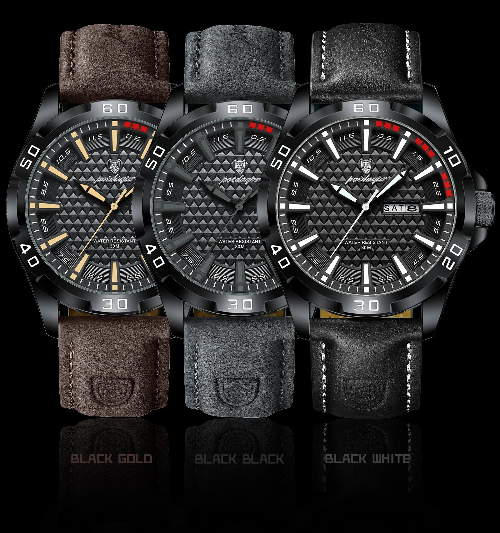 POEDAGAR Watch 895 – Timeless Elegance & Steel Robustness