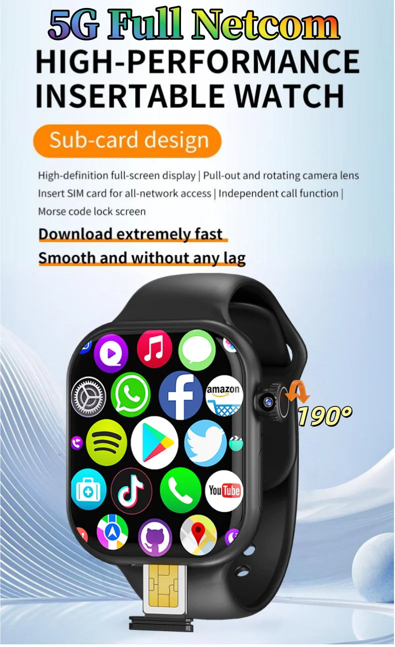 Zestbolt VP39 – Smartwatch 4G Android 12 avec Carte SIM & GPS